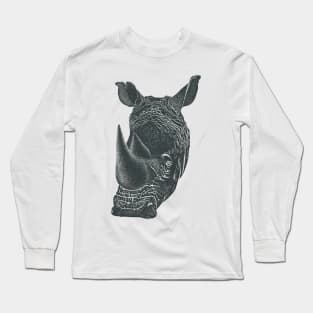 Rhino Head Long Sleeve T-Shirt